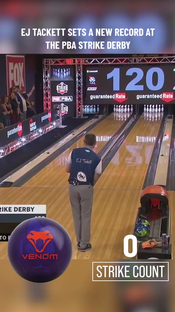 EJ Tackett sets a new record at the PBA Strike Derby! #MOTIVNATIO...
