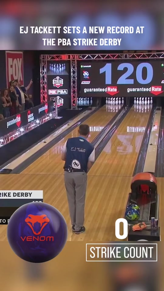 EJ Tackett sets a new record at the PBA Strike Derby! #MOTIVNATIO...