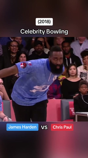 (2018) Celebrity Bowling James Harden vs Chris Paul . . #celebritybow...