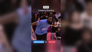 (2018) Celebrity Bowling James Harden vs Chris Paul . . #celebritybow...