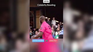 (2018) Celebrity Bowling James Harden vs Chris Paul . . #celebritybow...