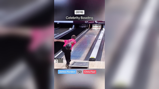 (2018) Celebrity Bowling James Harden vs Chris Paul . . #celebritybow...