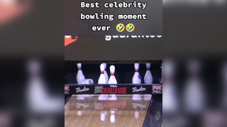 Best celebrity bowling moment ever #sports #bowling #bowlingtiktok...
