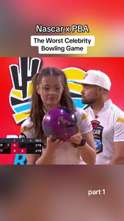 The Worst Celeb Bowling Ever? Nascar x PBA - part 1 . . #celebritybow...