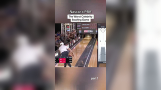 The Worst Celeb Bowling Ever? Nascar x PBA - part 1 . . #celebritybow...