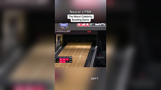 The Worst Celeb Bowling Ever? Nascar x PBA - part 1 . . #celebritybow...