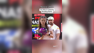 The Worst Celeb Bowling Ever? Nascar x PBA - part 1 . . #celebritybow...