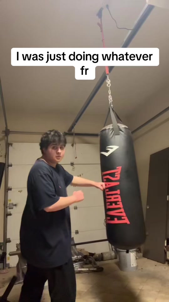 i was like 17, I wasn’t trying to keep my hands up tbh I was just try...