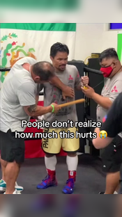 Pacquiao different for this #mannypacquiao #boxing