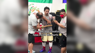 Pacquiao different for this #mannypacquiao #boxing