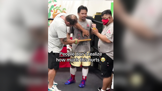 Pacquiao different for this #mannypacquiao #boxing