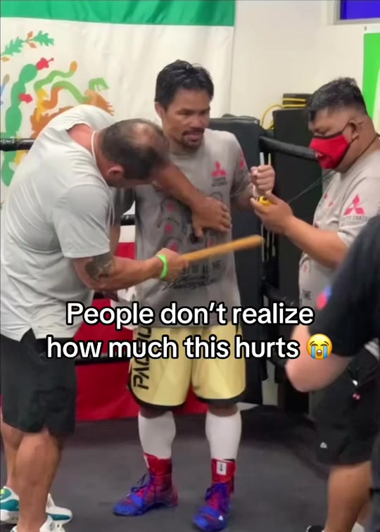 Pacquiao different for this #mannypacquiao #boxing