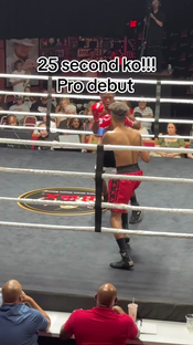 1-0 1ko #boxing #athlete #sports #boxinglife #proboxing #boxingtraining