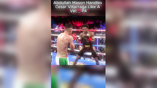 Abdullah Mason Handles Cesar Villarraga Like A Vet _P4 #toprankboxing...