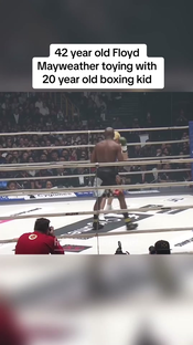 A very one sided boxing match to say the least… #floydmayweather #m...