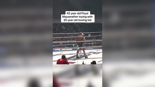 A very one sided boxing match to say the least… #floydmayweather #m...