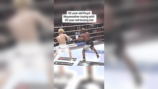A very one sided boxing match to say the least… #floydmayweather #m...