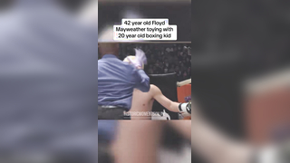 A very one sided boxing match to say the least… #floydmayweather #m...