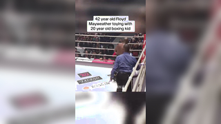 A very one sided boxing match to say the least… #floydmayweather #m...