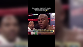 Floyd Mayweather was nervous about the score and did the forbidden… ...