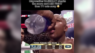 Floyd Mayweather was nervous about the score and did the forbidden… ...