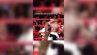 When Floyd Mayweather told his opponent to stop crying #fyp #floyd...