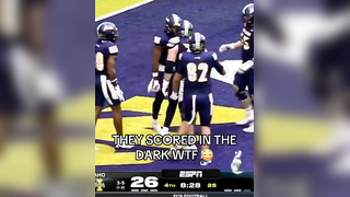 How did bro catch it in the dark tho? (via @ESPN) #collegefootball ...