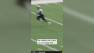 Unusual fair catch #cfb #collegefootball #football #northtexas #navy