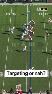 Was this targeting or nah by Caleb Downs? #cfb #collegefootball #bi...