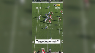 Was this targeting or nah by Caleb Downs? #cfb #collegefootball #bi...