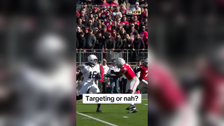 Was this targeting or nah by Caleb Downs? #cfb #collegefootball #bi...