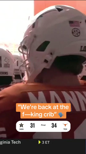 Arch was hype for Texas’ first home game since Sept. 20th #cfb #col...