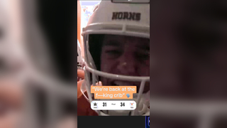 Arch was hype for Texas’ first home game since Sept. 20th #cfb #col...