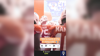 Arch was hype for Texas’ first home game since Sept. 20th #cfb #col...