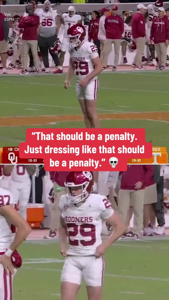 Kirk Herbstreit ROASTED OU’s kicker for his uniform (: ESPN) #cfb ...