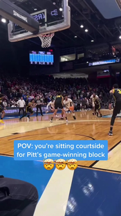 This block was CLUTCH #marchmadness #studentsection #mbb #collegeba...