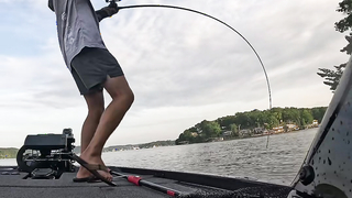 Fish was easily a 6-8 pounder love when this happens #bassfishing #...