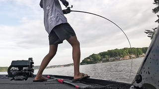 Fish was easily a 6-8 pounder love when this happens #bassfishing #...