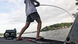 Fish was easily a 6-8 pounder love when this happens #bassfishing #...