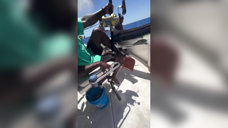 Who said fishing is not a Contact Sport? Amazing Marlin comes into th...