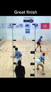 Some action at the XXXV IRF World Junior Racquetball Championships Gu...
