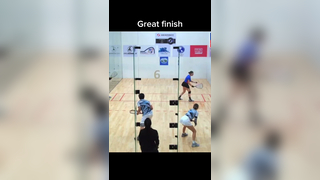 Some action at the XXXV IRF World Junior Racquetball Championships Gu...