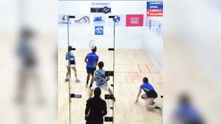 Some action at the XXXV IRF World Junior Racquetball Championships Gu...