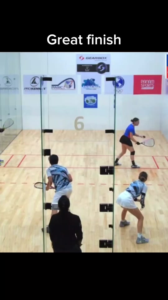 Some action at the XXXV IRF World Junior Racquetball Championships Gu...