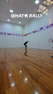 Alvaro Guillen getting up as many times as needed to finish a point