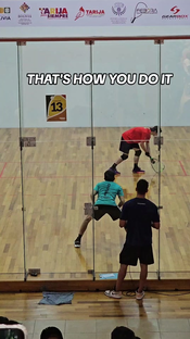 That's how we do it. This is Racquetball