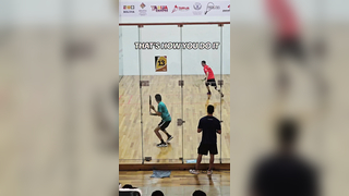 That's how we do it. This is Racquetball