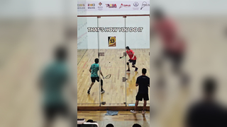 That's how we do it. This is Racquetball