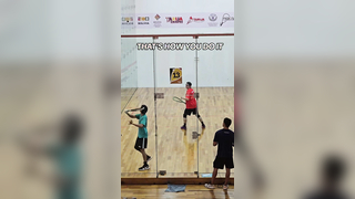 That's how we do it. This is Racquetball