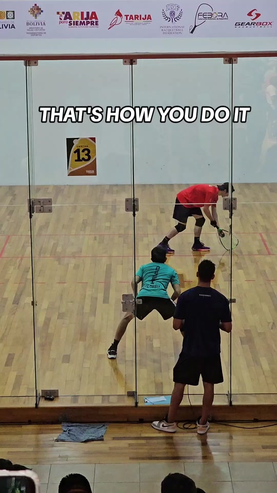 That's how we do it. This is Racquetball